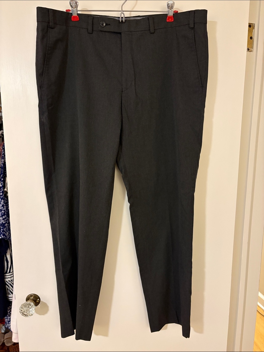 Van Heusen Men's Dark Grey Dress Pants - 38x30